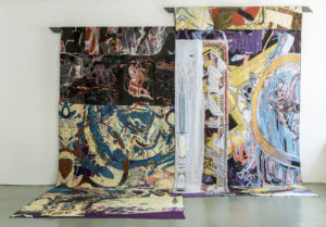 Gino Saccone
Corridorri in Fuga
Organic cotton jacquard tapestry, variabel 300 x 400 cm 2016