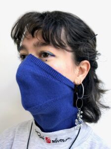 pelican avenue 
Face-Mask_Scarf BLUE
Available in 2 sizes: S/M (womens size) and M/L (mens size) € 40,00