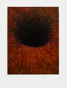 Gijs Milius, zonder titel, 2018, artist frame (baklijst)
oil stick/oil pastel/wax pastel/dry pastel
on paper, 84 x 67cm
