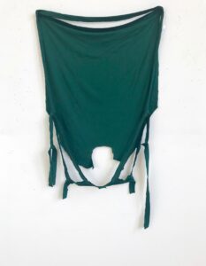 Joke Robaard
Se-lections  (OVERLAP), 2023, t-shirt, cotton, dark green; 58 x 99 cm