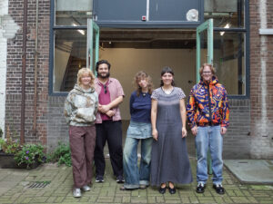 Van links naar rechts: Marijke Bot/ Vasilis Kapetaneas /Sofie de Vroed / Tiki Bouw / Reinoud Pijnen. Photo: Hussel Zhu